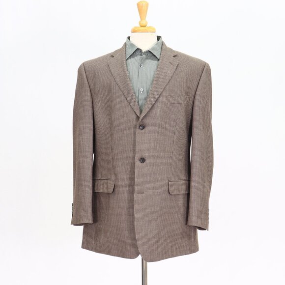 Calvin Klein 44L Brown HT 3-Button Sport Coat Blazer Jacket T151 - Picture 1 of 11